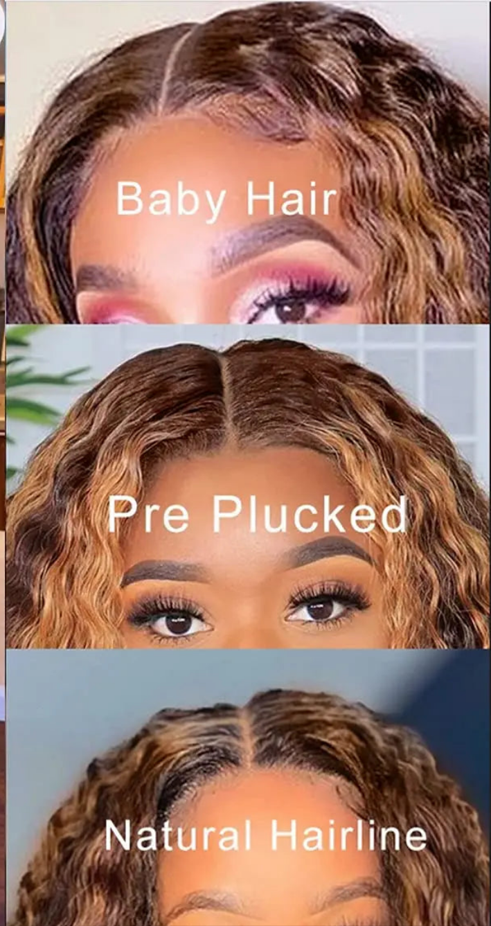 4/27 Highlights Deep Wave Lace Front Wig - 100% Human Hair Glueless HD Lace 13x4